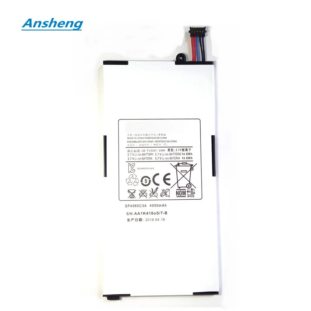 Аккумулятор Ansheng SP4960C3A 4000 мАч для планшета Samsung Galaxy Tab P1000 P1010 аккумулятор с