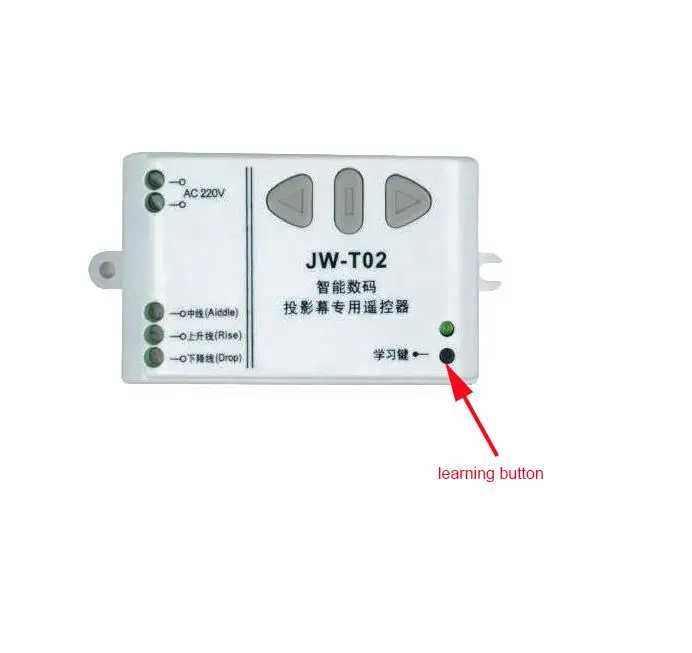 Интеллигентая(ый) Главная JW-T02 AC 220 вольтным и Беспроводной дистанционного Управление переключатель с крышкой вверх/вниз единый трубчатый моторный контроллер двигателя вперед заднего хода