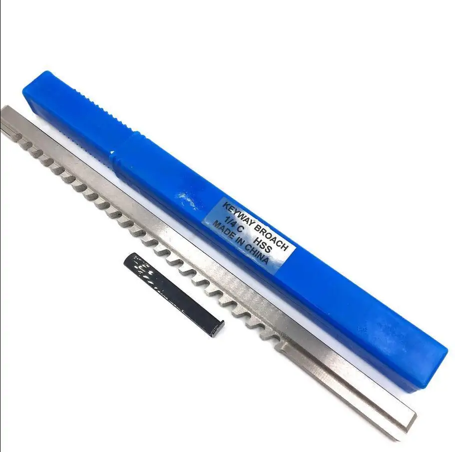

1/4 C Push-Type Keyway Broach Inch Size HSS Broach Cutting Cutter Machine Tool