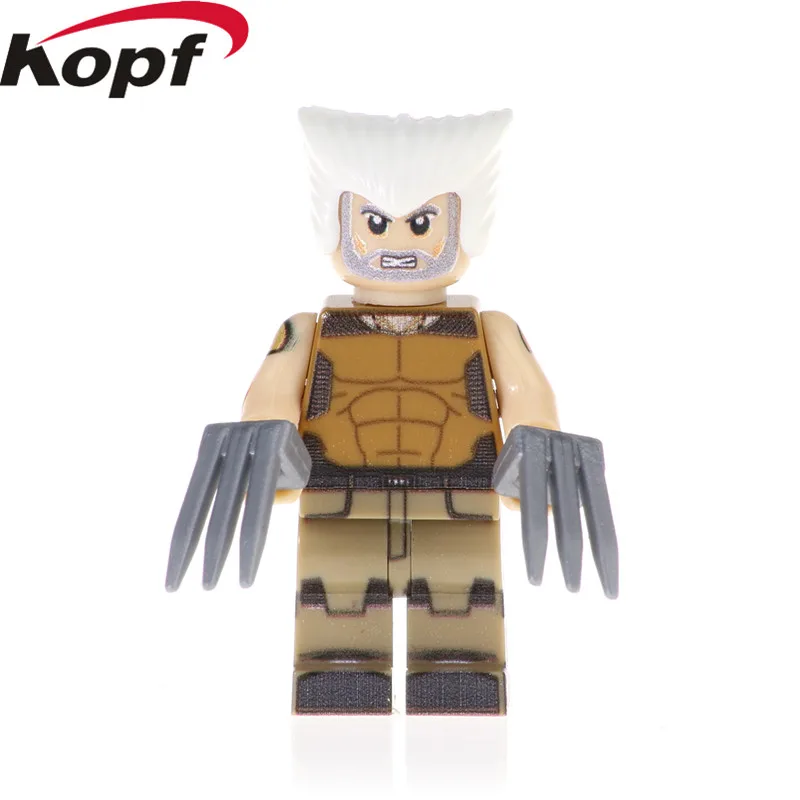 

PG1630 Super Heroes Wolverine Deadpool TreeMan Rocket Raccoon Building Blocks Bricks Figures Collection For Children Gift Toys