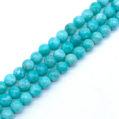russian amazonite Модные браслеты Mala разноцветные каменные бусины, эластичные браслеты с металлическим деревом, шармы в виде сердца, ожерелье для йоги, золотой цвет - Окраска металла: russian amazonite