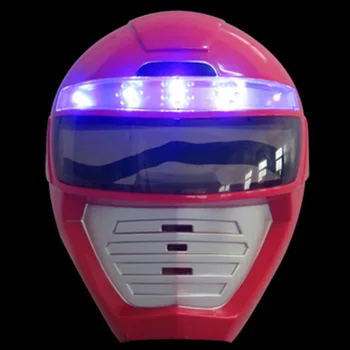 

New Cosplay Glowing GouGou Sentai Boukenger Mask Plastic Mask with Elastic Band for All Saints'Day