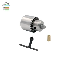 0.3-4mm JT0 Mini Key Keyless Drill Chuck Adapter Converter for Electric Motor Hand Drill Press Grinder fit DC Motor Shaft 2.3mm
