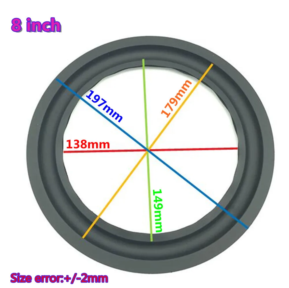 Абсолютно 40 шт 8 дюймов " Ремонт сабвуфера/бас динамик Резина окружает 20 пар 197 мм/140 мм/179 мм/149 мм