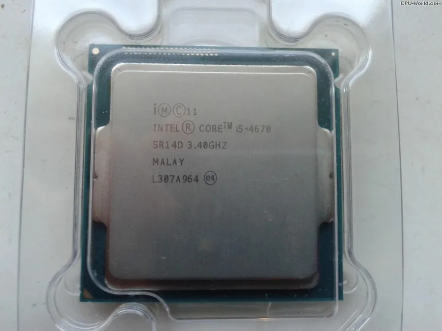 Intel Core I5 4670 3.4GHz 6MB Socket LGA 1150 Quad Core CPU Processor ...