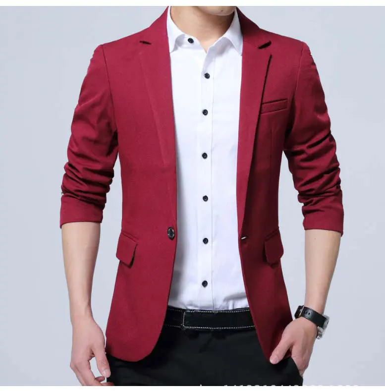 Men's Shiny Flashy Satin Solid Cheap Priced Blazer Jacket For Men ~ Sport Coat  Red  Available in 2 buttons main image 0