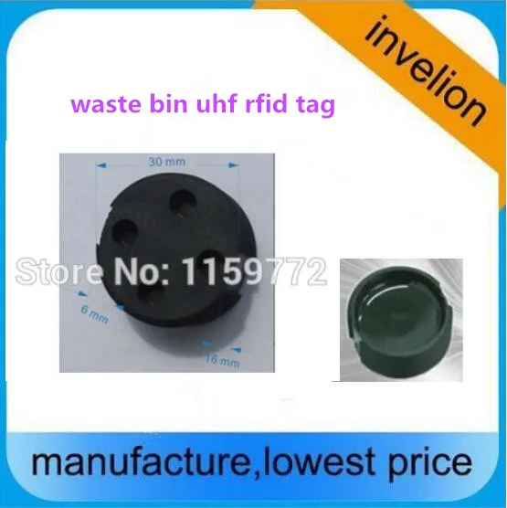 Новое поступление качественный мусорный ящик rfid-теги uhf small маленькие пассивные карты дальнего действия водонепроницаемые отходы мусор Бин uhf rfid бирка