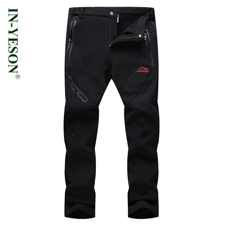 En yeson marca Otoño Invierno Pantalones de senderismo a prueba de viento polar térmica impermeable al aire libre Softshell Pantalones camping escalada trekking En yeson marca Otoño Invierno Pantalones de senderismo a prueba de viento polar térmica impermeable al aire libre Softshell Pantalones camping escalada trekking