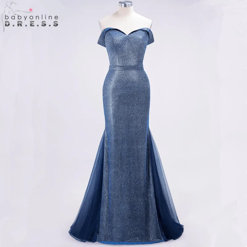 Robe de Soiree, сексуальное длинное вечернее платье русалки с тюлевым шлейфом, открытая спина, яркие шелковые вечерние платья, Vestido de Festa Longo - Цвет: picture color
