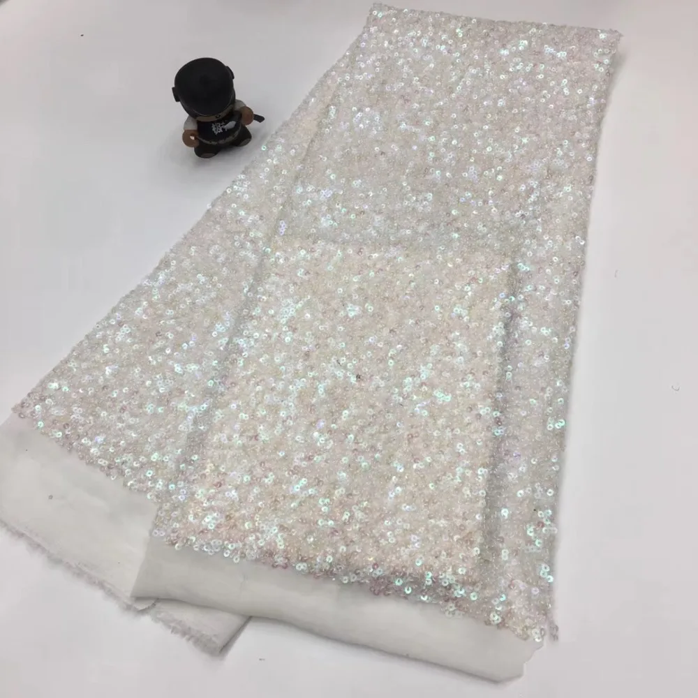 

2019 New Arrival African French Net Lace Fabric High Quality mesh lace Fabric For Wedding Dress
