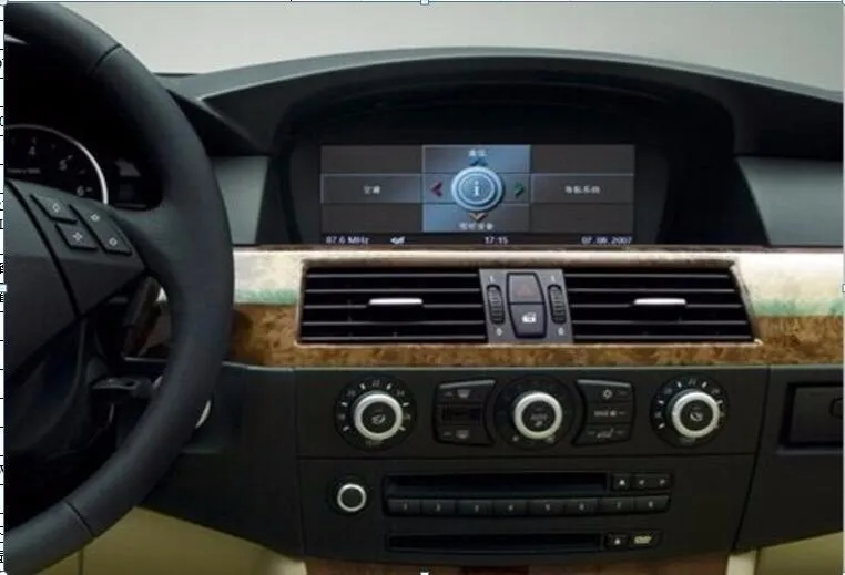 Cheap 8" Car DVD GPS player for BMW 5 series E60 E61 E63 E64 BMW M5 2003 2004 2005 2006 2007 2008 2009 2010 Original car is with AUX 6