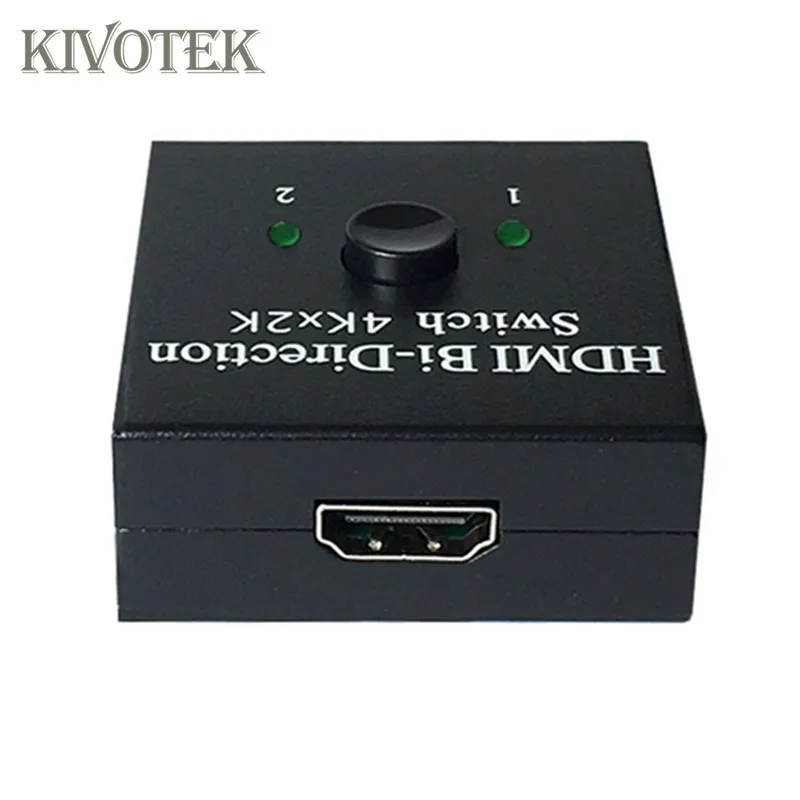 KIVOTEK 2x1 HDMI AB Переключатель HDCP сквозной поддерживает 4K 3D 1080P x 2K Hdmi коммутатор STEYR UHD 2