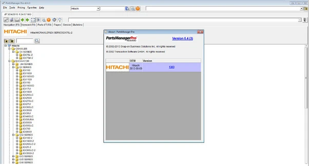 

for HITACHI arts Manager6.4.3 Parts Catalog (catalogue)03 2015