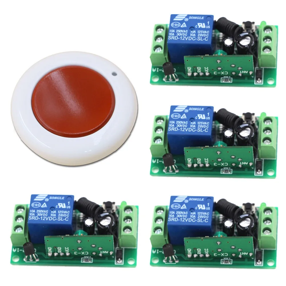 9V 12V 24V 1CH RF Wireless Remote Control Lighting Switch System