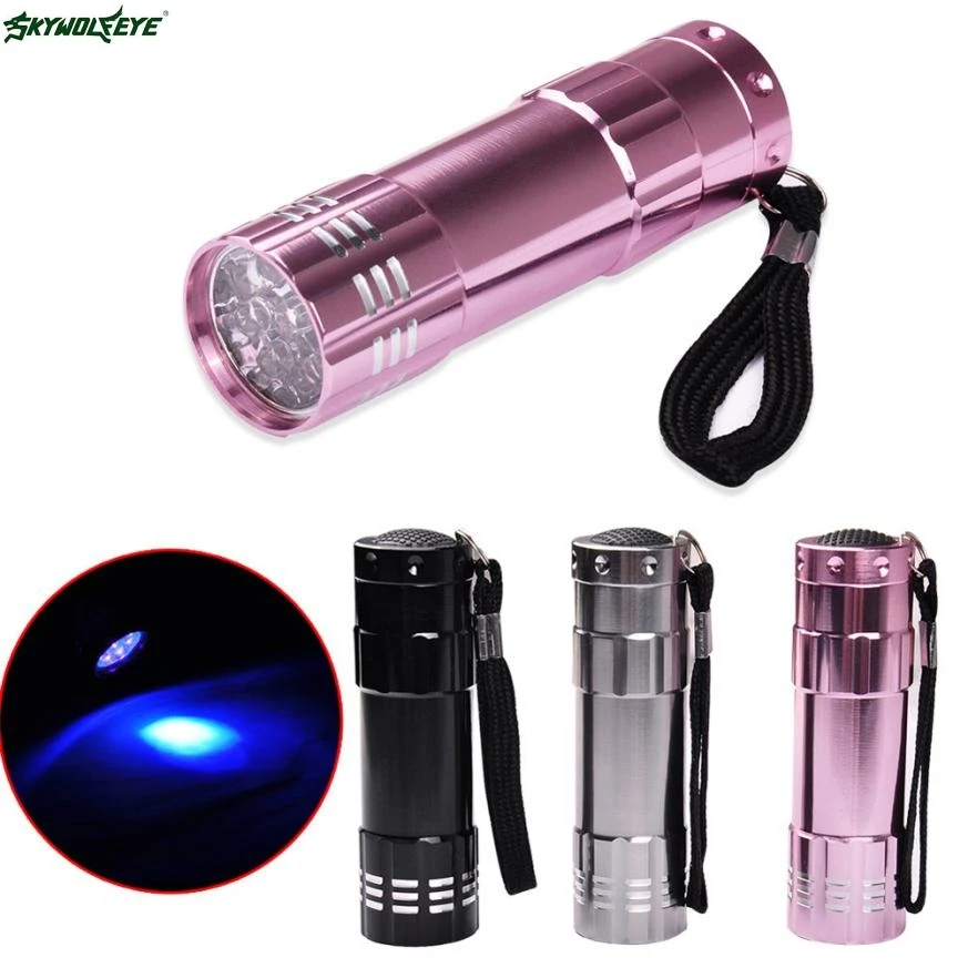 

DC 12 Shining Hot Selling Drop Shipping Violet Light Flashlight Led UV Curing Nail Flashlight Manicure Tools