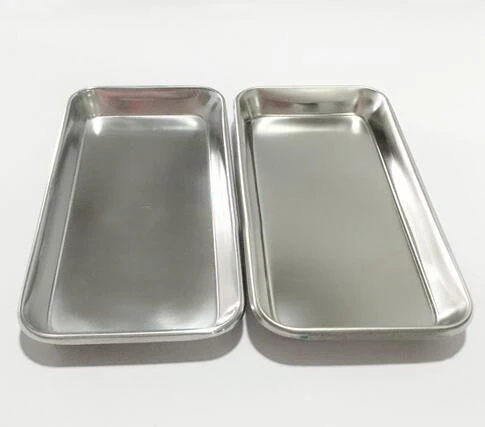 

Dental Stainless Steel Medical Surgical Tray Dish Lab Instrument Medical Device Surgical Treatment Supplies Kitchen Storage Tray
