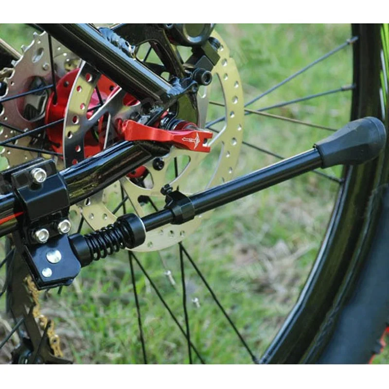 

Bicycle Kick Stand Kickstand Aluminum Heavy Duty Adjustable Mountain Bike Cycling Support Side Rear parking rack