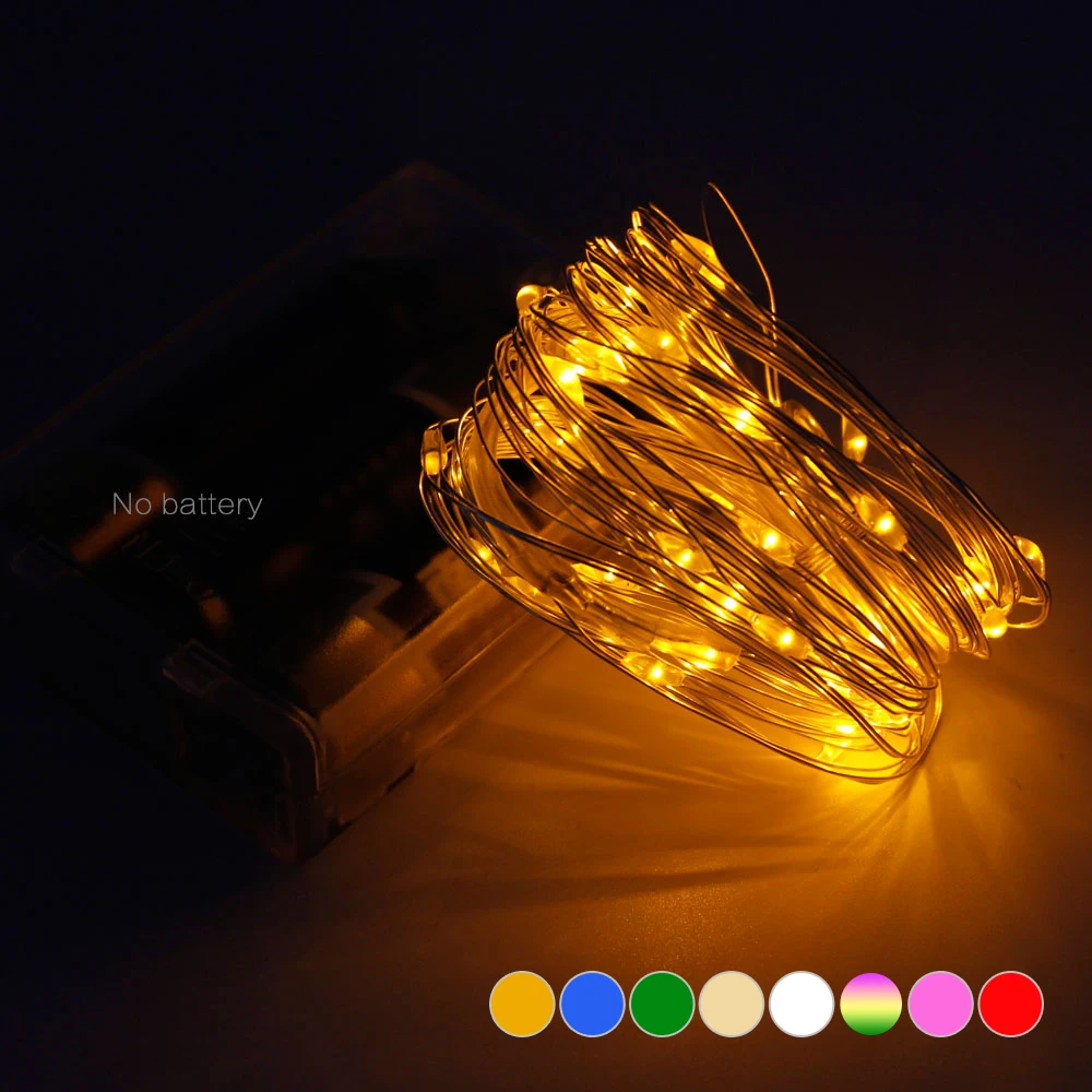Long Lifespan LED String Lights 5M 50 LED For Christmas Festival Wedding Party Holiday ...