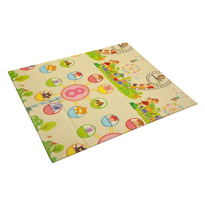 Портативный складной детский игровой коврик для альпинизма Xpe Puzzle Детский коврик утолщенный детский коврик для ползания игровой коврик Детский ковер - Цвет: Синий