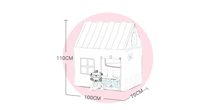 Крытый семейный парк развлечений Аксессуары Детская палатка игровой дом безопасный манеж для младенцев детский игровой домик игрушка забор