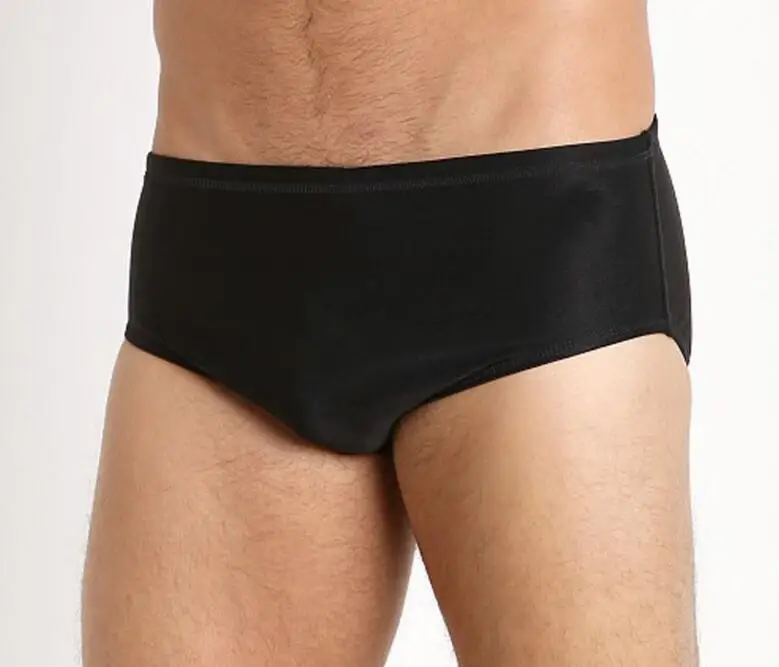 Men's swimming trunks Low-waisted flat-horn swimsuit Super speed dry sexy bikini Private customized
