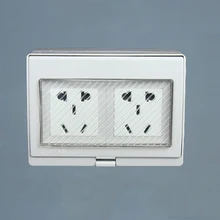 250V10A IP55 Report CE Wall Waterproof Dust-proof Power Socket, Electrical Weather Resistant Outdoor Outlet Grounded weather report weather report weather report
