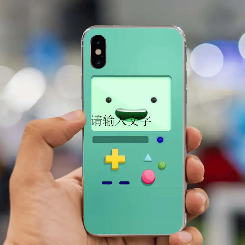 Чехол для телефона Beemo Adventure Time с забавным рисунком из жесткого поликарбоната для iPhone XS MAX 4S 5S 5c SE 6 6S Plus 7 7Plus 8 8Plus X 10