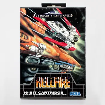 

16 bit Sega MD game Cartridge with Retail box - Hellfire game cart for Megadrive for Genesis system
