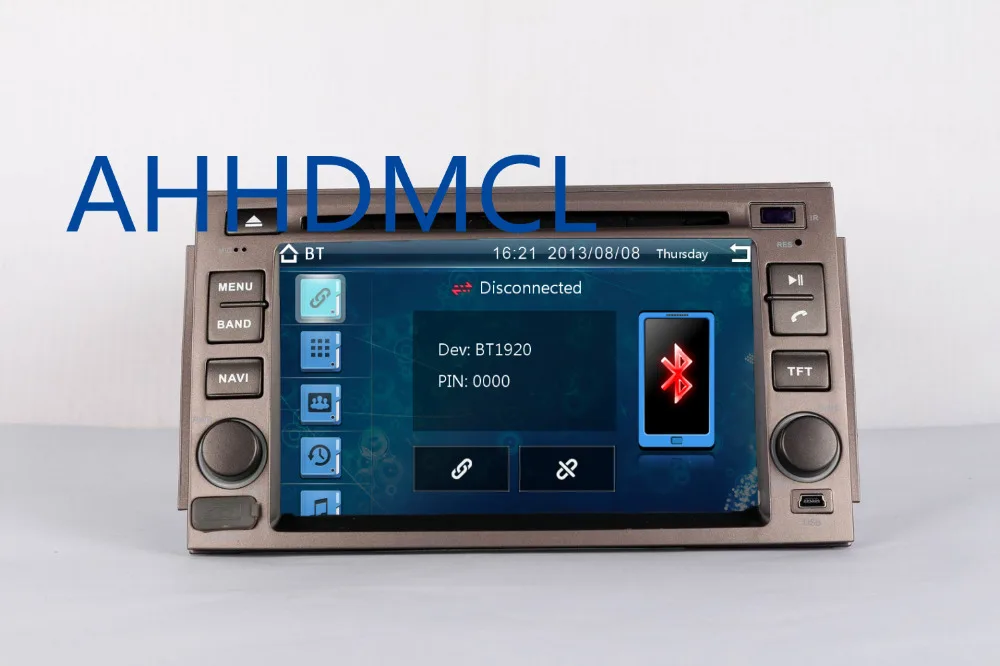 Top AHHDMCL Car Multimedia Player DVD Radio Stereo Audio GPS Navigation For Hyundai Azera 2005 2006 2007 2008 2009 2010 2011 4