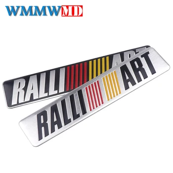 

3D Metal Car Styling Ralliart Aluminum Emblem Sticker For Mitsubishi Asx Lancer Pajero Outlander L200 Delica Eclipse Galant