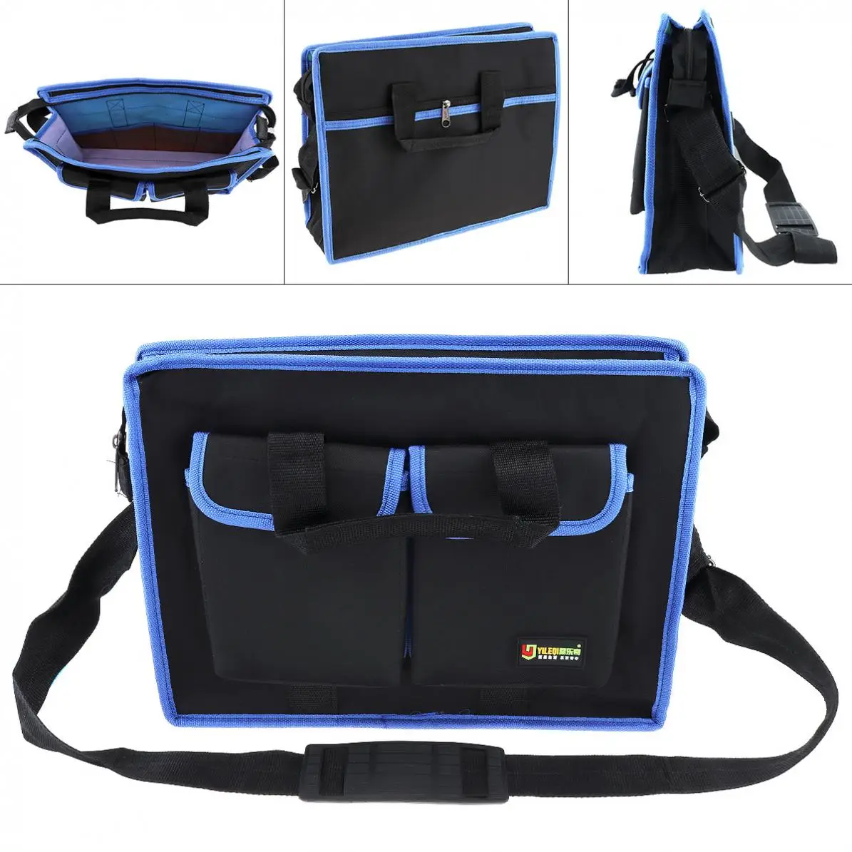 Многофункциональный 600D Оксфорд ткань водонепроницаемый ручной плечо двойного назначения сумка для инструментов с 8 карманами и ремешком