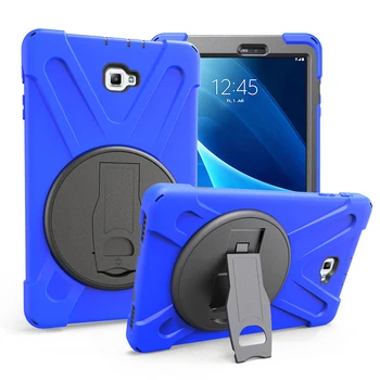 

360 Degree Rotation Stand Back Case for Samsung Galaxy Tab A 10.1" 2016 T580 Safe Silicon Tablet Cover for Samsung SM-T580 T585