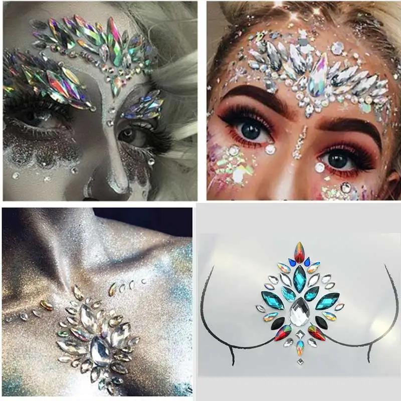 Modell 4 HOT+++++++++++ RING Glitzer Body STRASS Tattoo