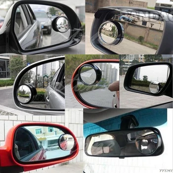 

NEW Round Wide Angle Convex Blind Spot Mirror Rear View Messaging Car Vehicle BK