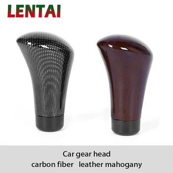 

OVERE NEW 1PC Carbon Fiber Car Gear Knob Shift Lever Cover For Mercedes W205 W203 Volvo XC90 S60 XC60 V40 Alfa Romeo 159