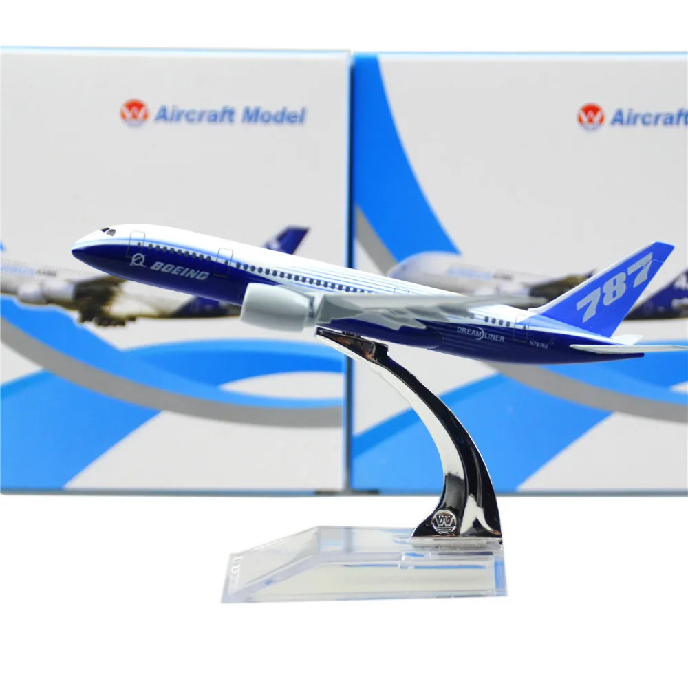Boeing 787 16cm model airplane kits child Birthday gift plane models