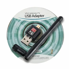 USB WiFi адаптер мини Сетевая карта 150 Мбит/с 2dBi Wi-Fi адаптер ПК Wi Fi антенна WiFi ключ 2,4G USB Ethernet WiFi приемник