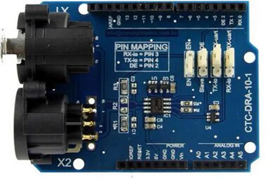 100% Genuine DMX Shield/Expansion board module Compatible with Arduino ...