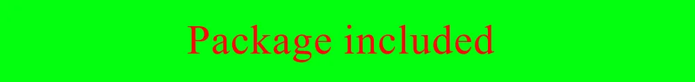 package  included
