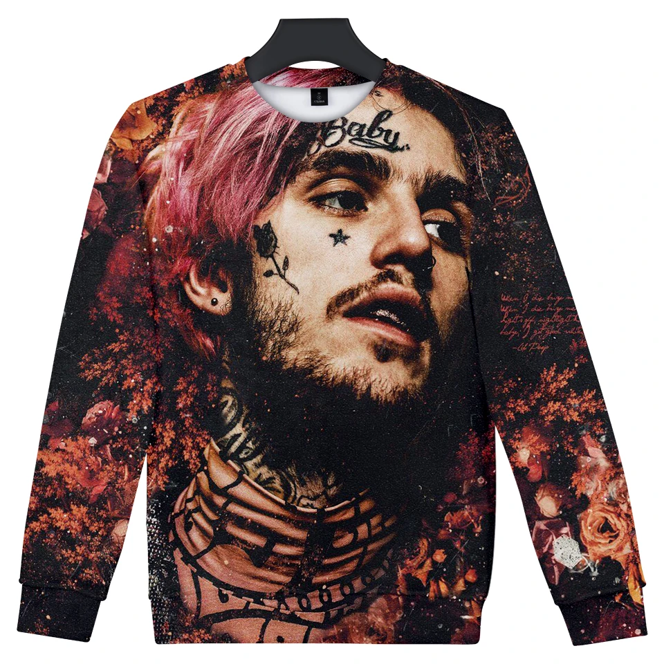 

2018 New 3D Print Lil Peep Hoodies Sweatshirt Men/Women O-Neck Hip Hop 3D Printed Pullovers Streetwear Hooded Harajuku Clothing