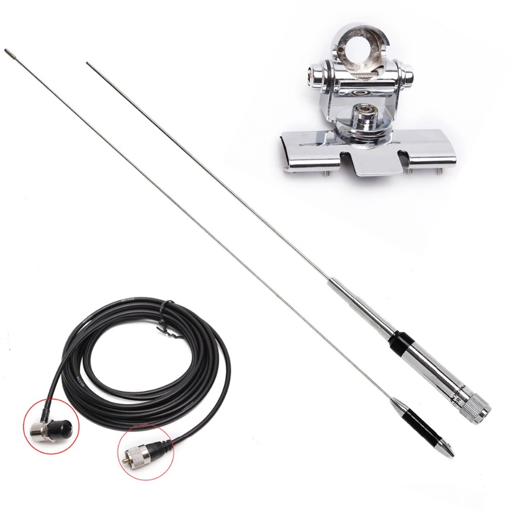 

NAGOYA NL-770R Dual Band VHF/UHF 144/430MHz 3.0/5.5 dBi High Gain Amateur Car Radio Mobile/Station Antenna SL16-J/M Male PL-259
