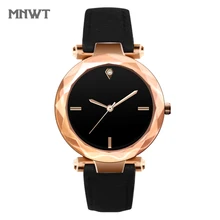 MNWT 2018 Moda Simples Dial Mulheres Relógios Vestido de Couro De Luxo De Ouro Relógio de Senhoras das Mulheres Relógio de Quartzo relogio feminino