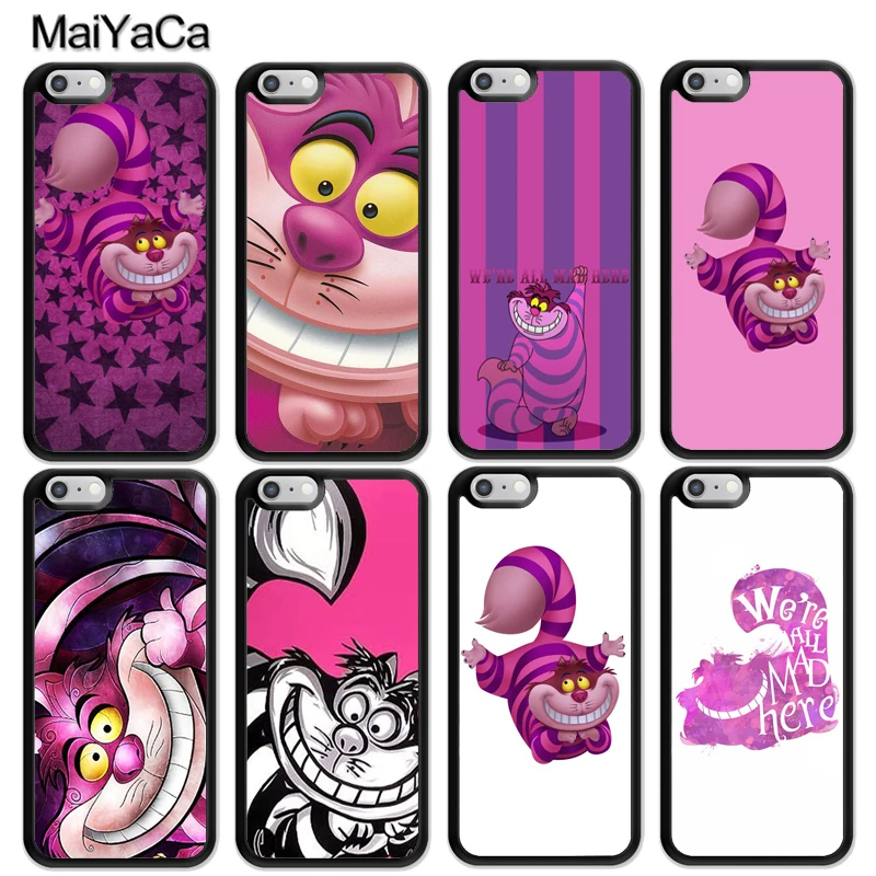 

MaiYaCa Alice in Wonderland Cheshire Cats Cell Phone Case For iphone 11 Pro MAX X XR XS MAX 6 6S 7 8 Plus 5 5S TPU Cover