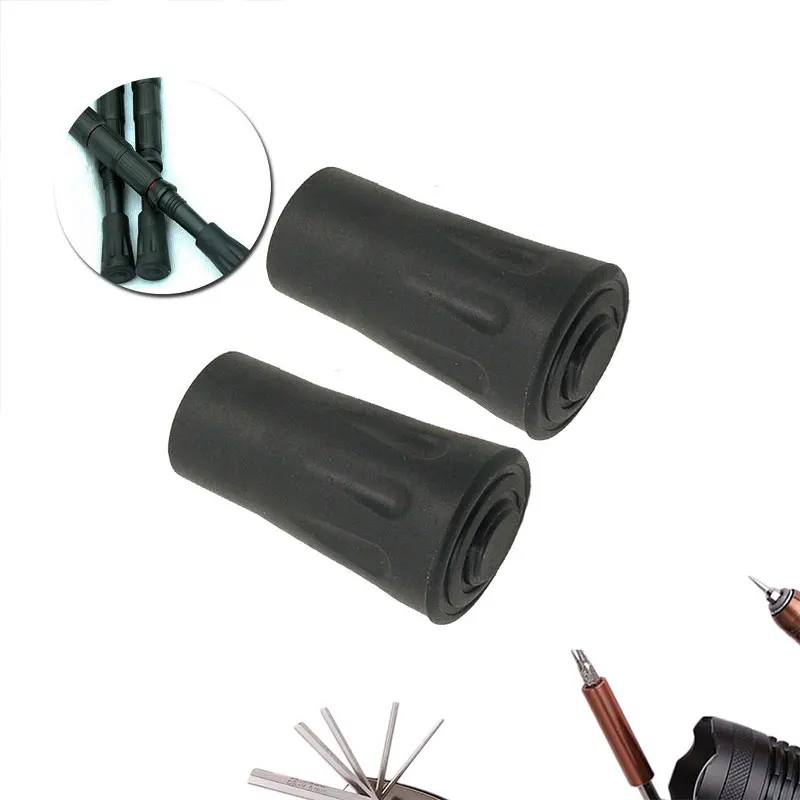 

Trekking Pole Walking Stick Replacement Rubber Ends Cover Tip Protector