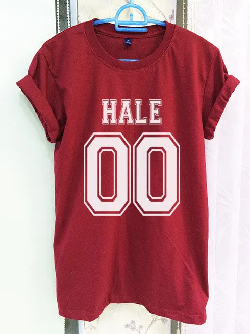 Derek Hale Teen Wolf Shirt Clothing 00 малиновая красная женская футболка с коротким рукавом для