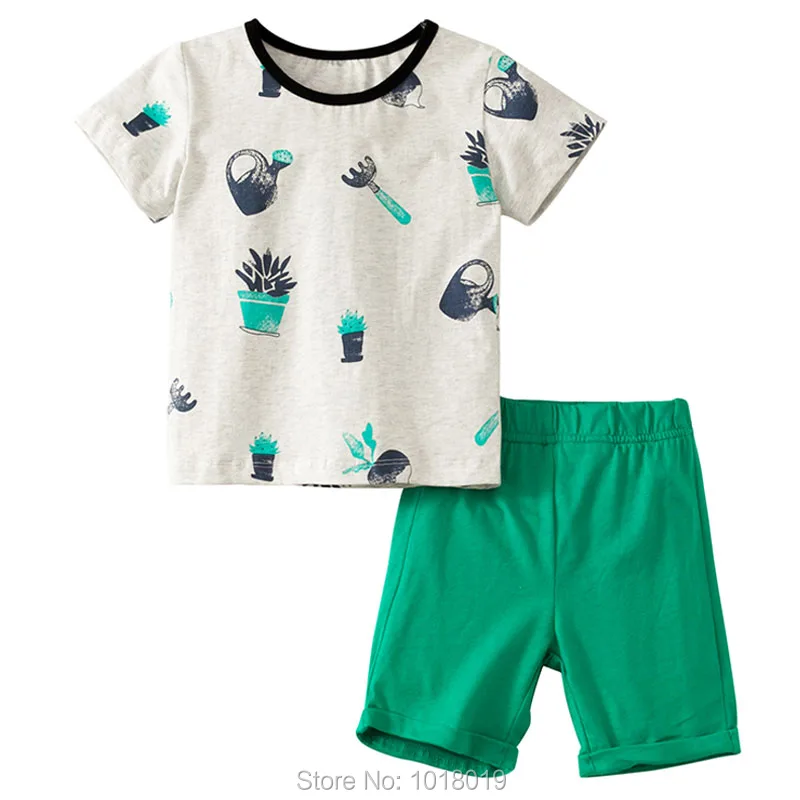 Новинка года; комплект одежды для маленьких мальчиков; Качественная детская одежда из хлопка комплект одежды с короткими рукавами для маленьких мальчиков; Детский костюм; верхняя одежда - Цвет: 20288