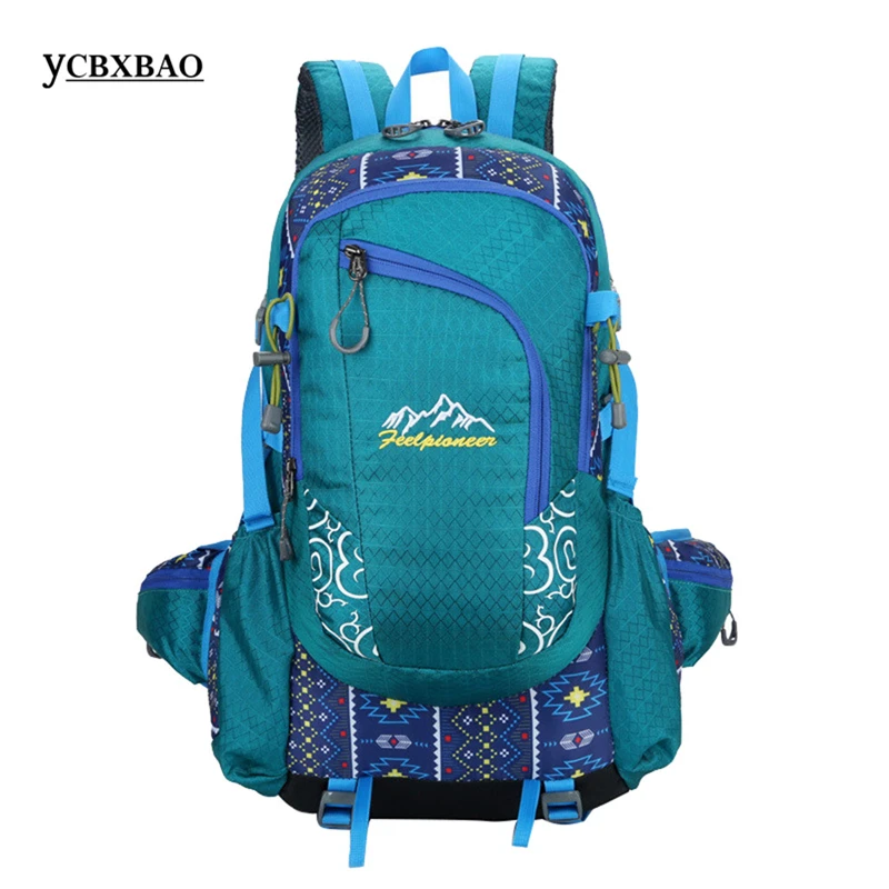 

Women/Men 30L Large Capacity Light Outdoor Travel Mountaineering Bag Backpacks Blue Waterproof;morral de viaje;mochila feminina