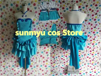 

Free Shipping!Mermaid Melody Pichi Pichi Pitch Hosho Hanon,FULLSET,Blue Version Cosplay Costume! Size Customizable,Halloween