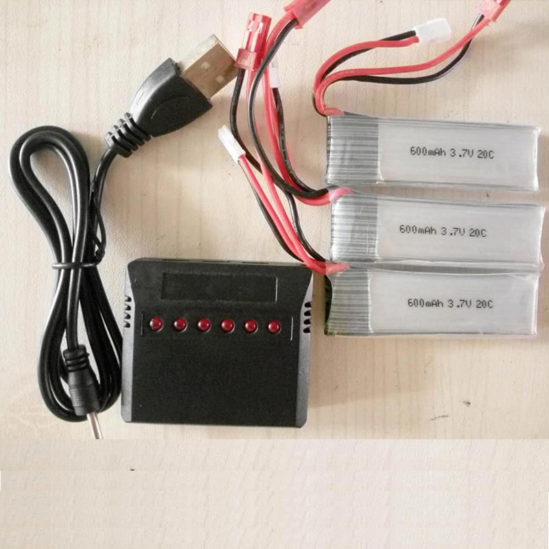 3 шт. 7 в 600 мАч 20C li-po литий-полимерные Батареи akku аккумулятор JST для walker wltoy Вертолет