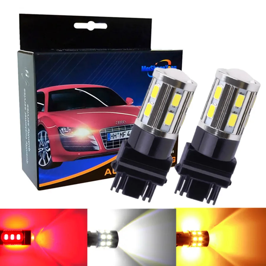 2 шт. 3157 3156 3057 3056 12 SMD светодиодные лампы Cree светодиодный чип автомобильная лампа
